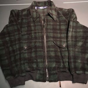 VINTAGE Fleece POLO Ralph Lauren Bomber Jacket MED